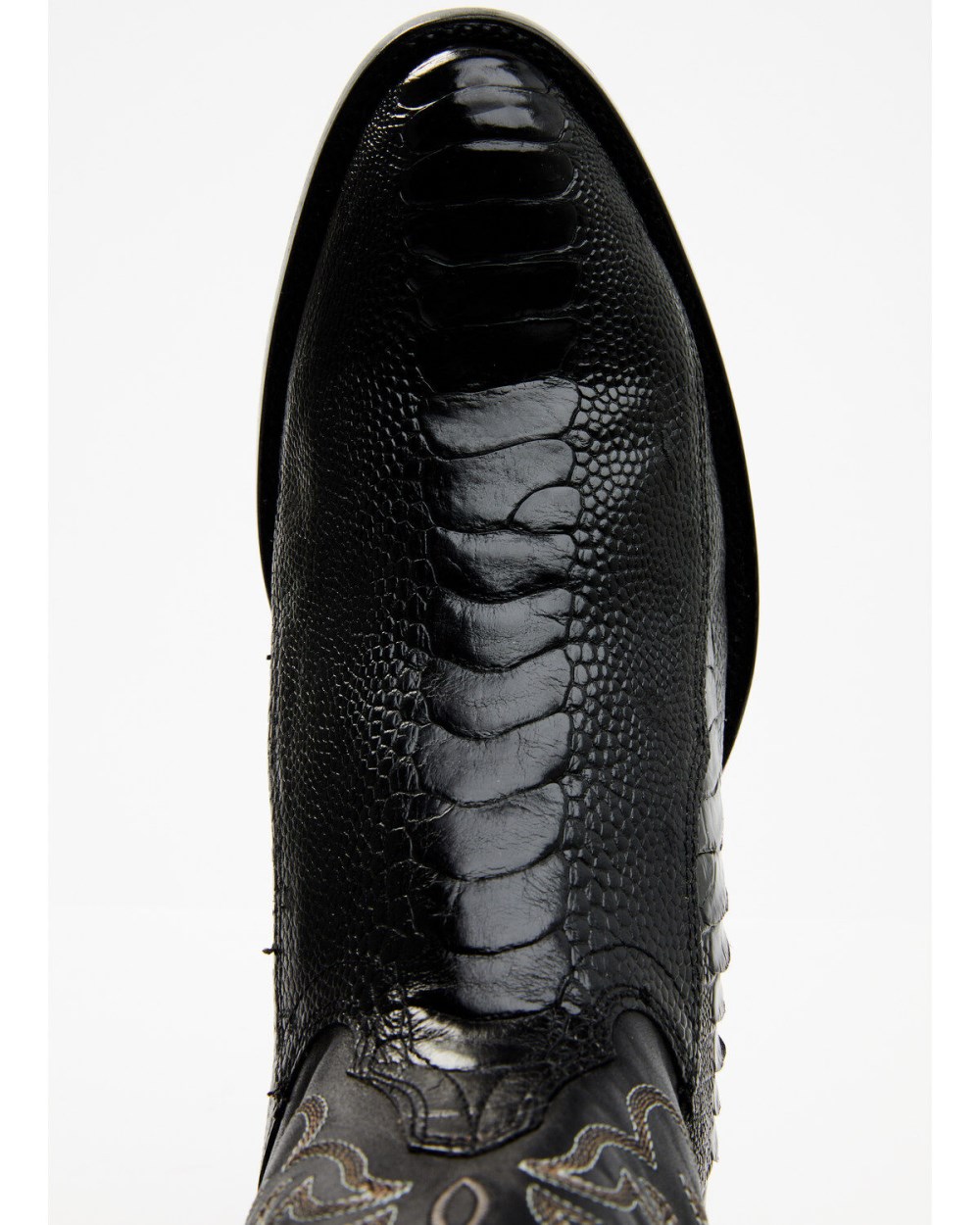 Cody James - Men's Exotic Ostrich Leg Western Boots - Round Toe | Black