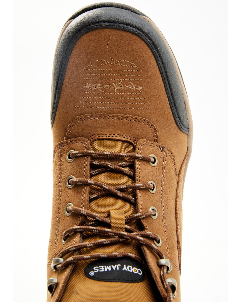 Cody James - Men's Endurance Soft Song Shin Buff Lace-Up Work Boots - Soft Toe | Tan