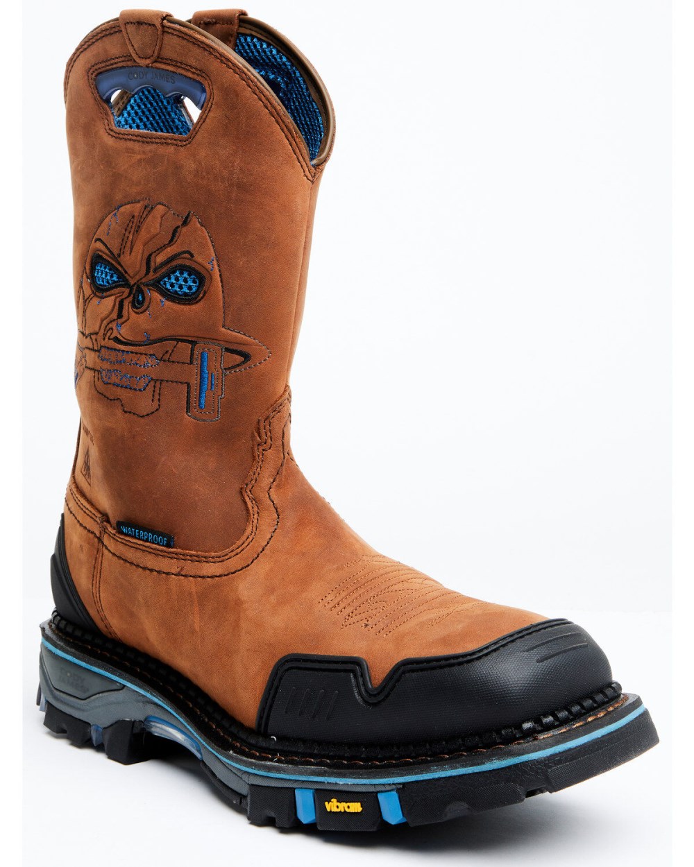 Cody James - Men's 11" Decimator Waterproof Western Work Boots - Nano Composite Toe | Brown