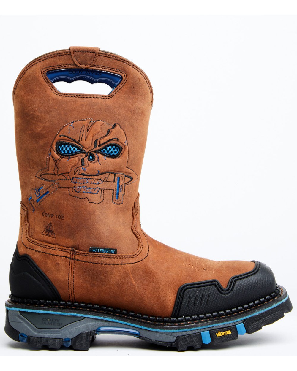 Cody James - Men's 11" Decimator Waterproof Western Work Boots - Nano Composite Toe | Brown