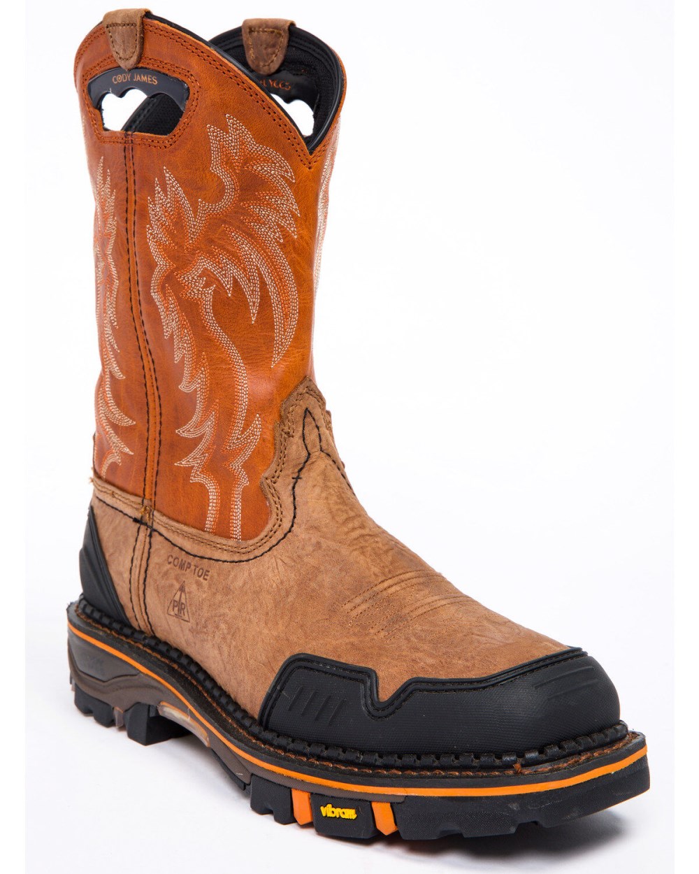 Cody James - Men's 11" Decimator Western Work Boots - Nano Composite Toe | Brown