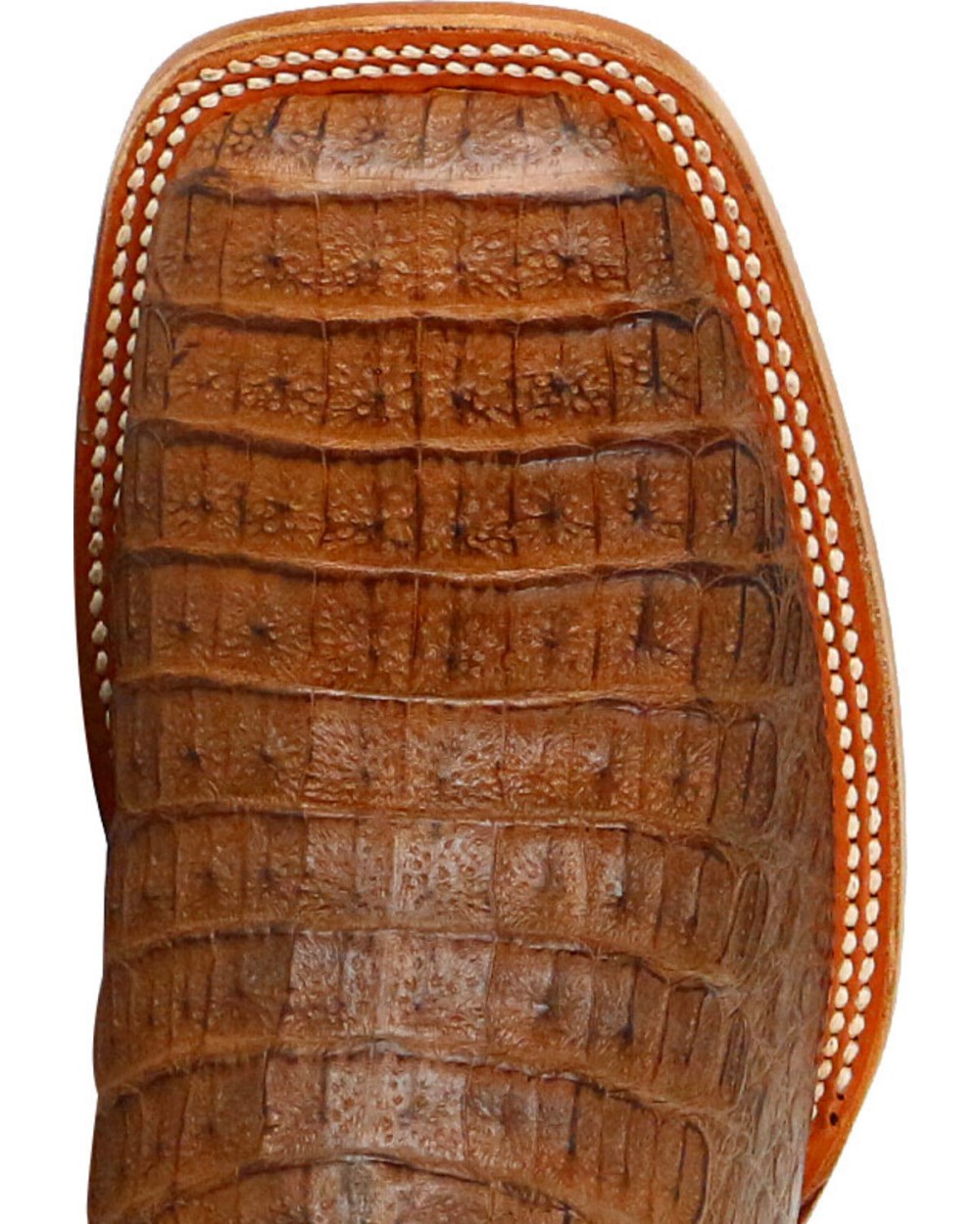 Cody James - Men's Burnished Caiman Exotic Boots - Wide Square Toe | Brown