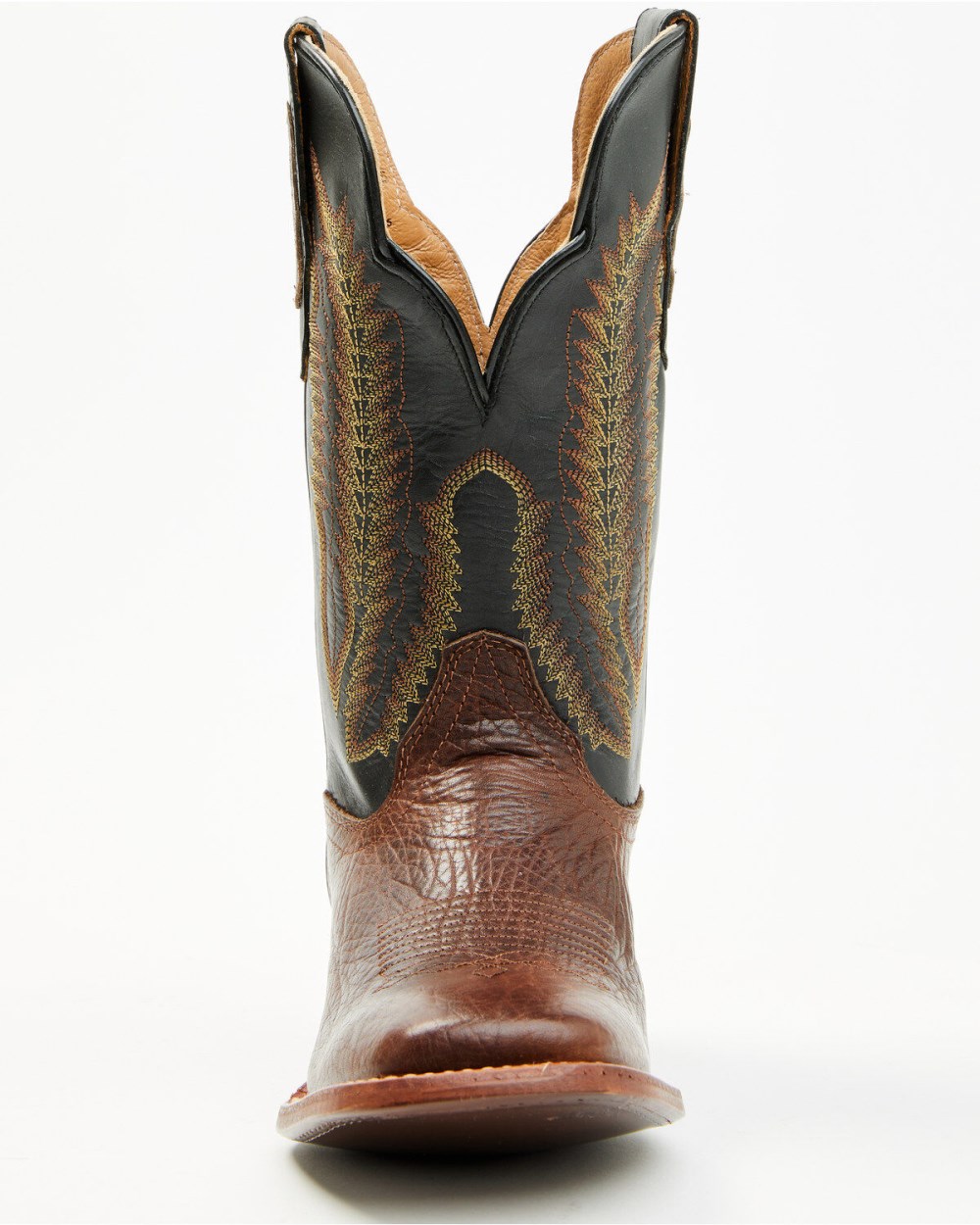 Cody James - Men's Buck Western Boots - Broad Square Toe | Black/brown