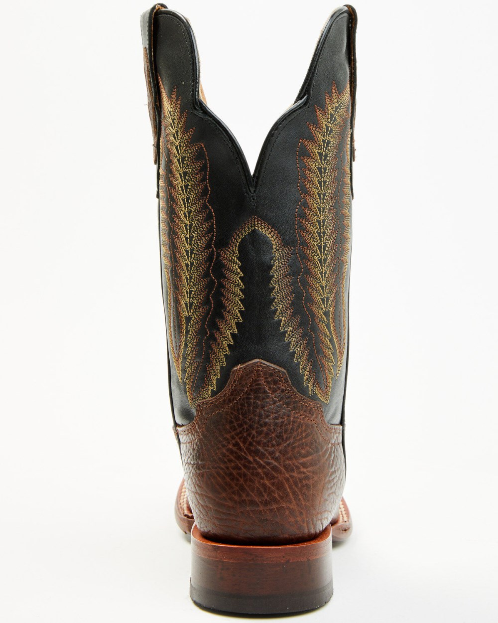 Cody James - Men's Buck Western Boots - Broad Square Toe | Black/brown