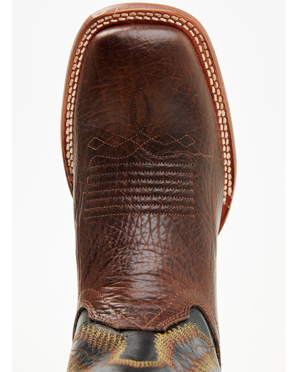 Cody James - Men's Buck Western Boots - Broad Square Toe | Black/brown