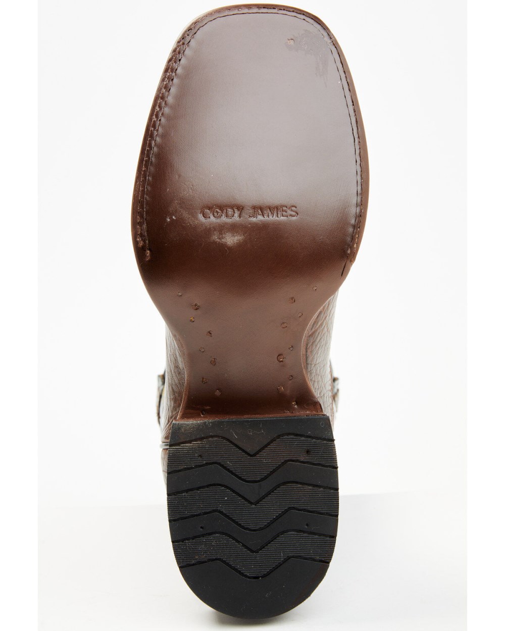 Cody James - Men's Buck Western Boots - Broad Square Toe | Black/brown