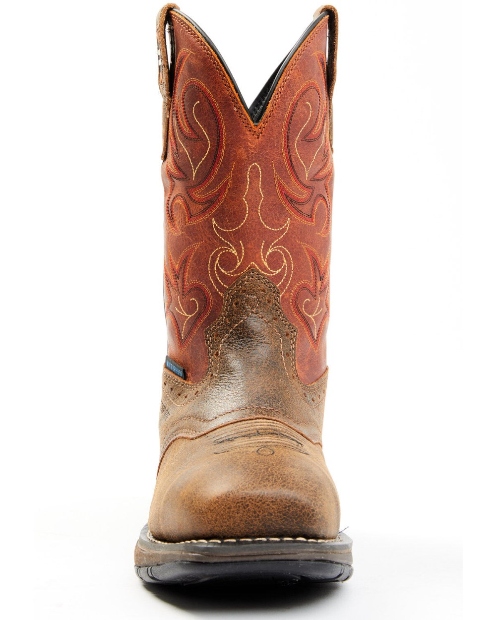 Cody James - Men's Nano Lite Waterproof Western Work Boots - Composite Toe | Orange