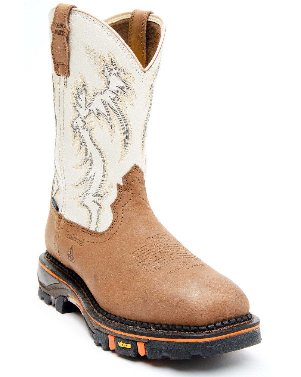 Cody James - Men's 11" Decimator Waterproof Western Work Boots - Nano Composite Toe | Brown