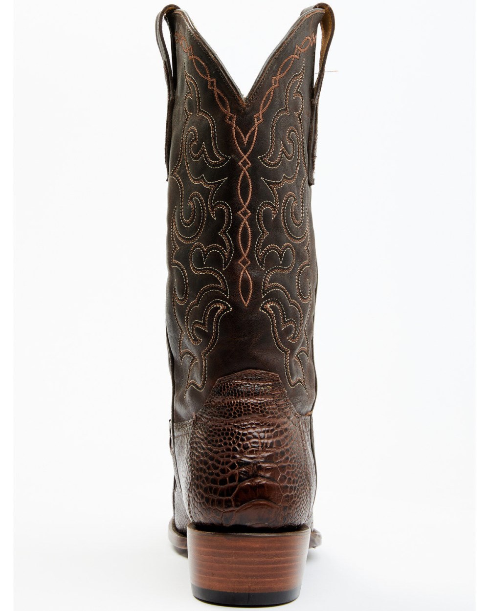 Cody James - Men's Exotic Ostrich Leg Western Boots - Round Toe | Brown