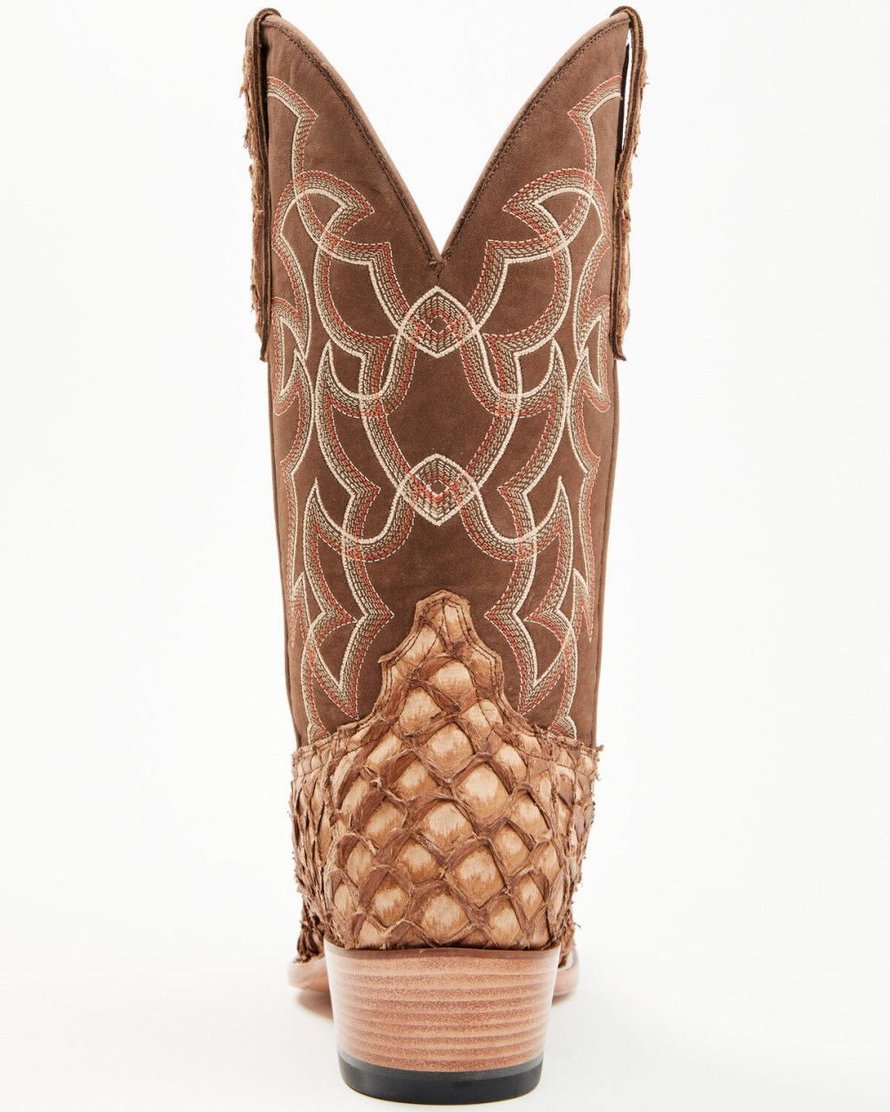 Cody James - Men's Exotic Pirarucu Western Boots - Square Toe | Brown
