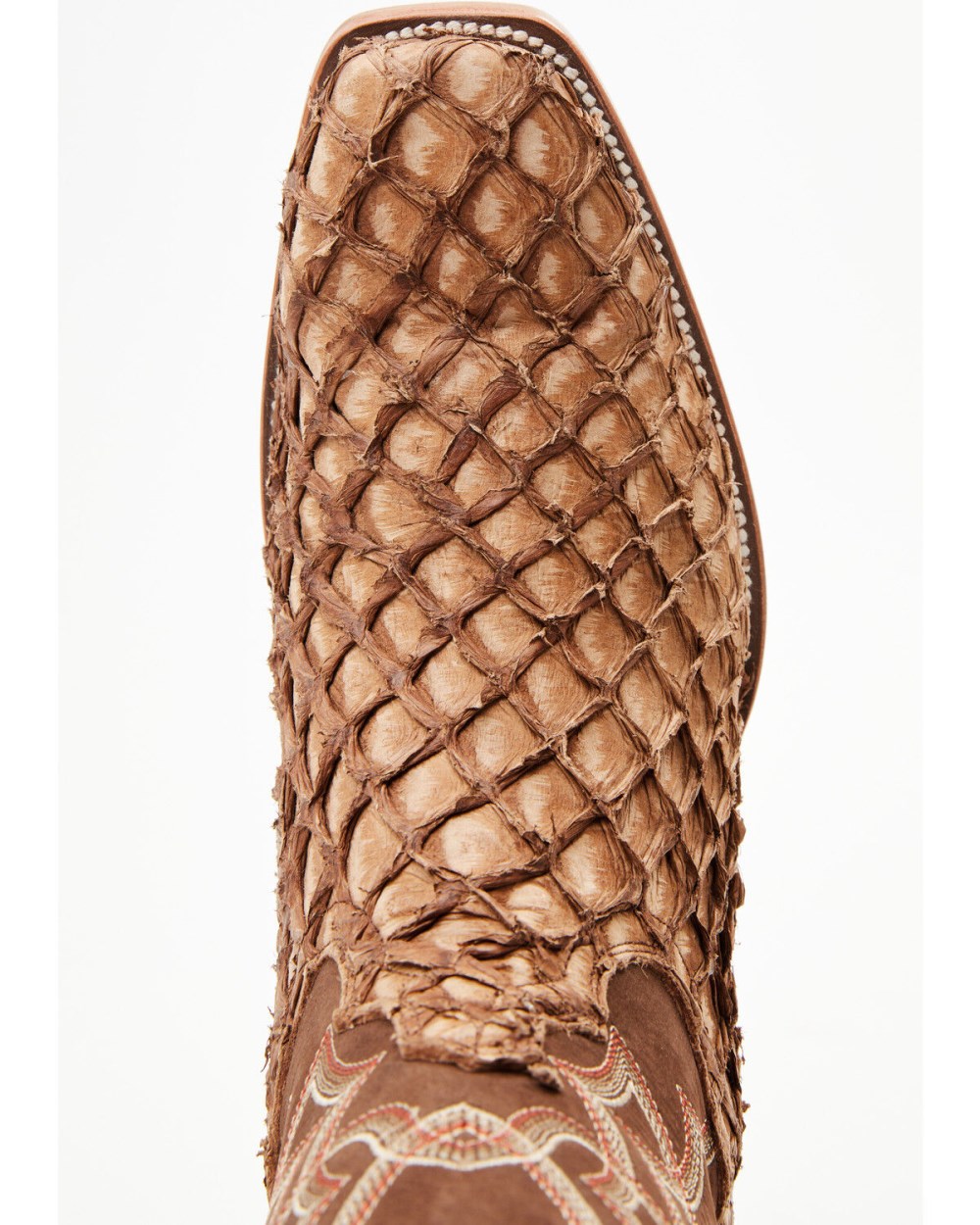 Cody James - Men's Exotic Pirarucu Western Boots - Square Toe | Brown