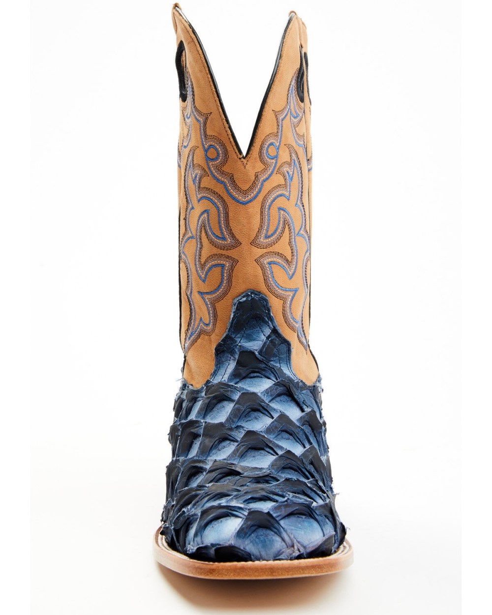 Cody James - Men's Exotic Pirarucu Western Boots - Broad Square Toe | Blue