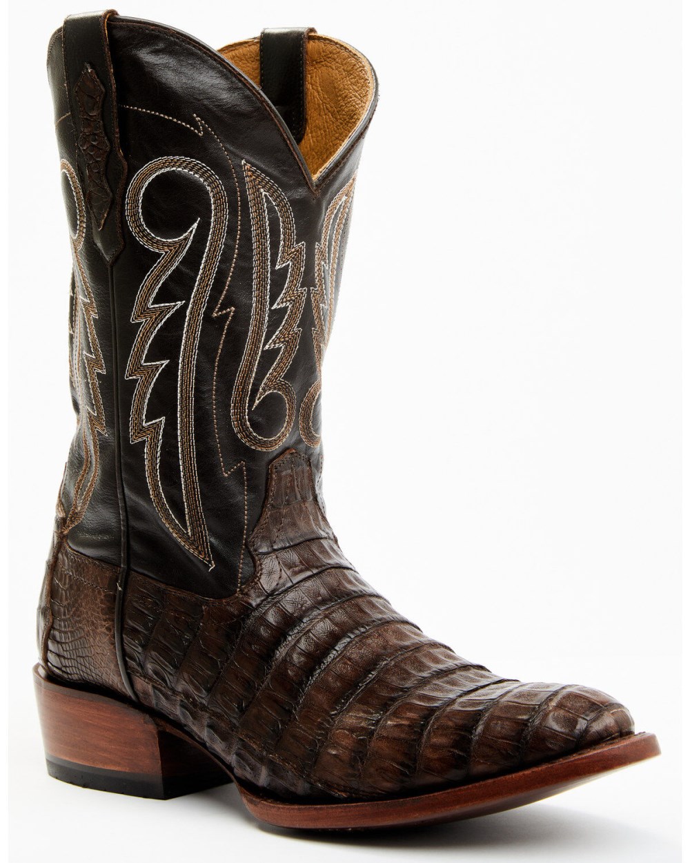 Cody James - Men's Exotic Caiman Western Boots - Round Toe | Brown