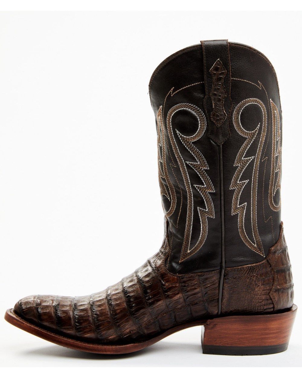 Cody James - Men's Exotic Caiman Western Boots - Round Toe | Brown