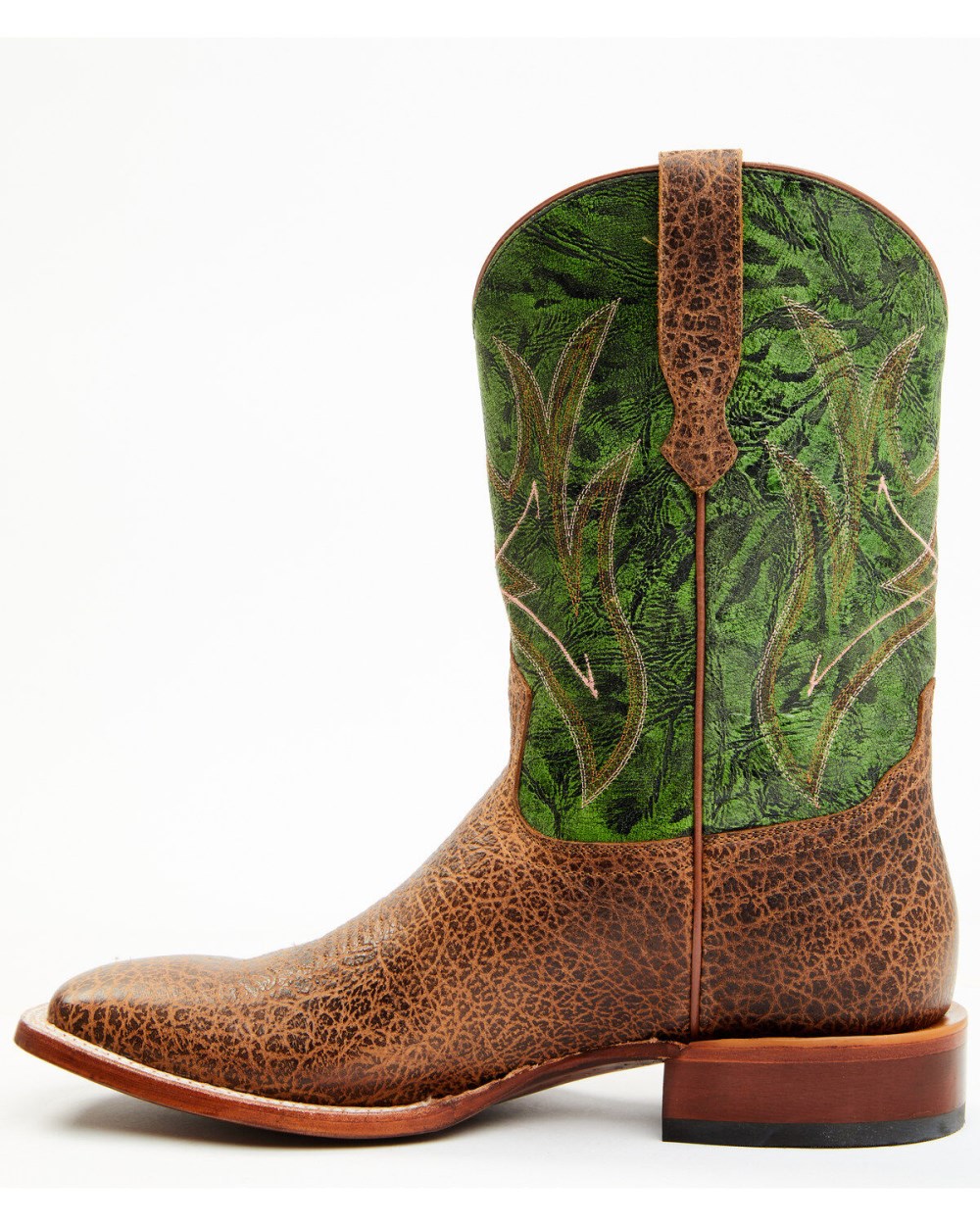 Cody James - Men's Ozark Apple Leather Western Boot - Broad Square Toe | Navy