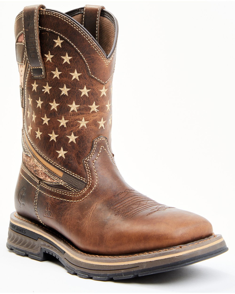 Cody James - Men's Disruptor ASE7 Western Work Boots - Soft Toe | Brown