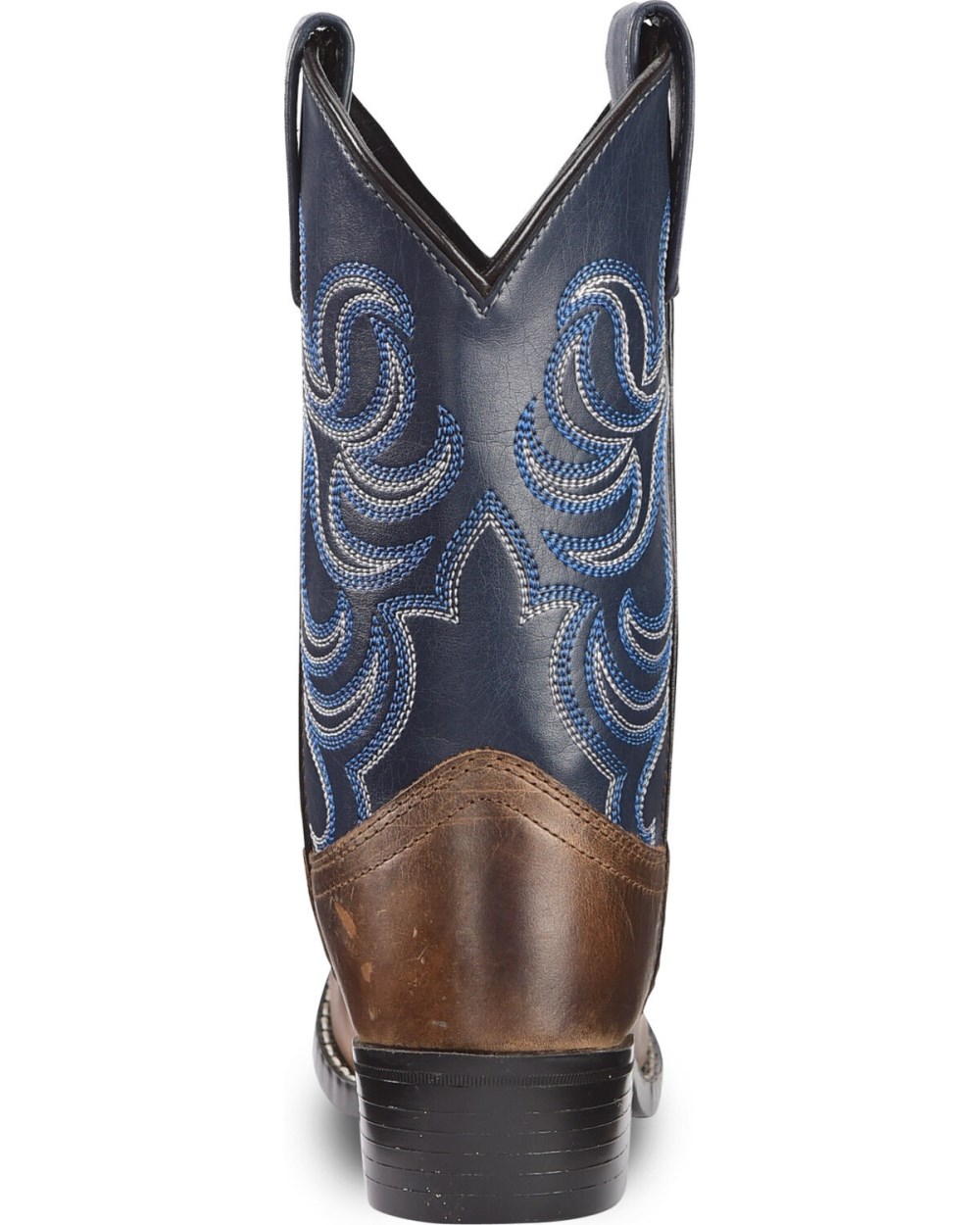 Cody James - Boys' Holt Two-Tone Embroidered Western Boots - Round Toe | Brown