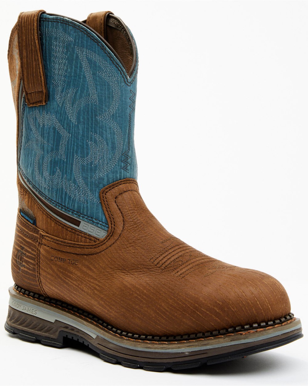 Cody James - Men's Disruptor Waterproof Work Boots - Composite Toe | Blue