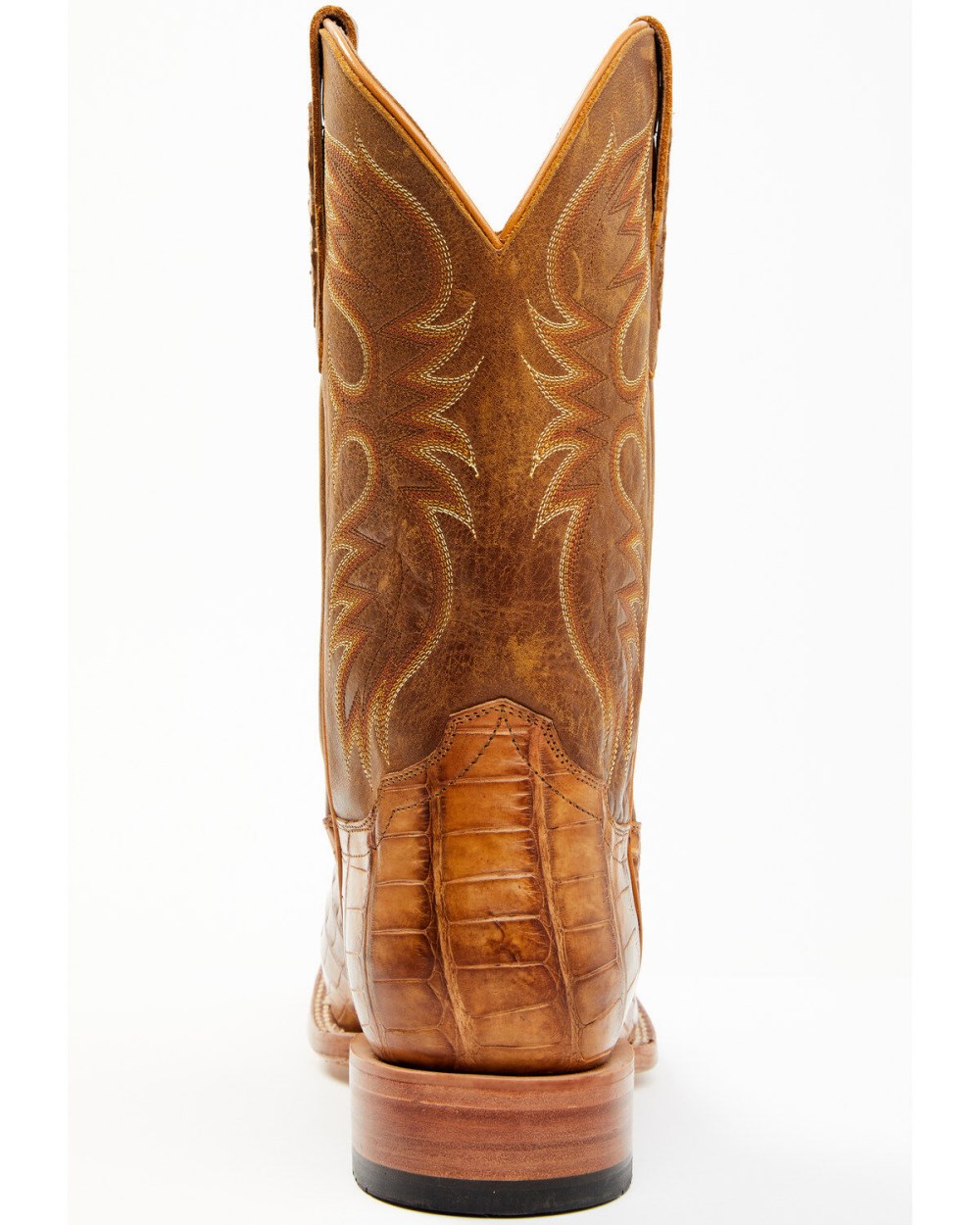 Cody James - Men's Caiman Cognac 12" Exotic Western Boots - Broad Square Toe | Tan