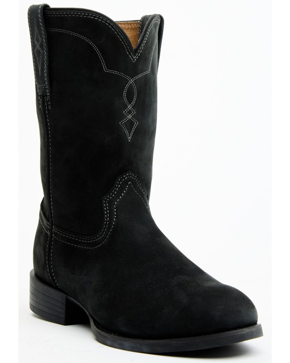 Cody James - Cush Core Men's Highland Roper Western Boots - Round Toe | Black