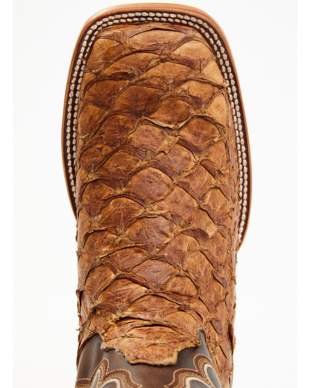 Cody James - Men's Exotic Pirarucu Skin Western Boots - Broad Square Toe | Brown