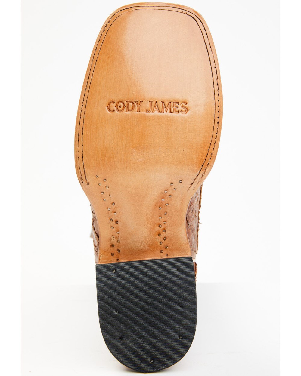 Cody James - Men's Exotic Pirarucu Skin Western Boots - Broad Square Toe | Brown