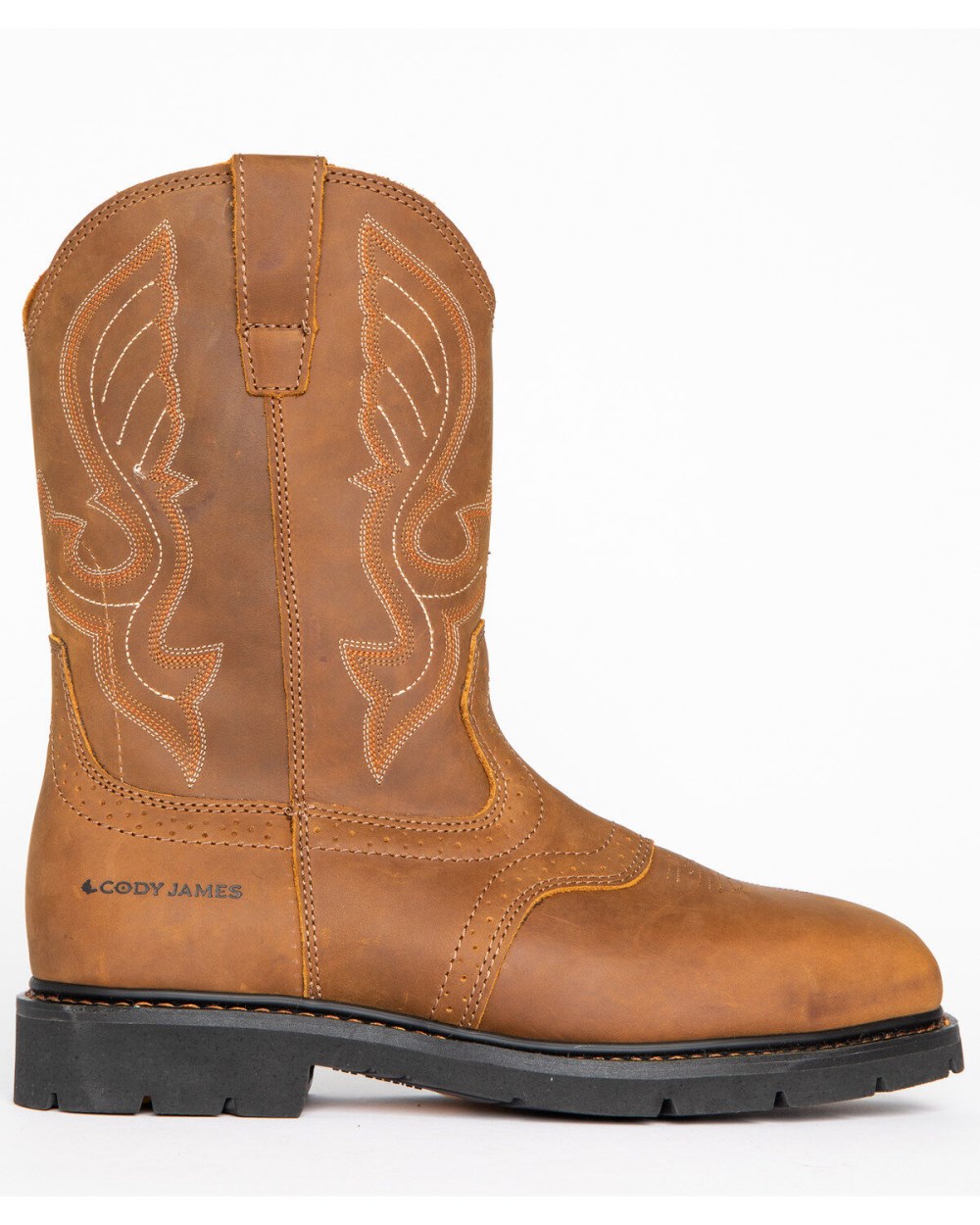 Cody James - Men's Broad Square Composite Toe Western Work Boots | Brown