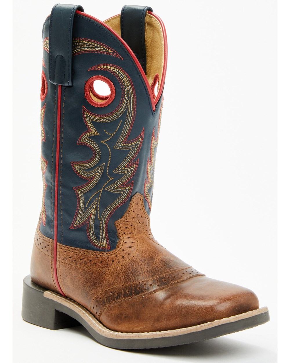 Cody James - Boys' Bobby Western Boots - Broad Square Toe | Navy