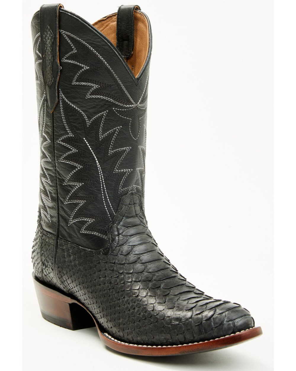 Cody James - Men's Exotic Python Western Boots - Round Toe | Grey