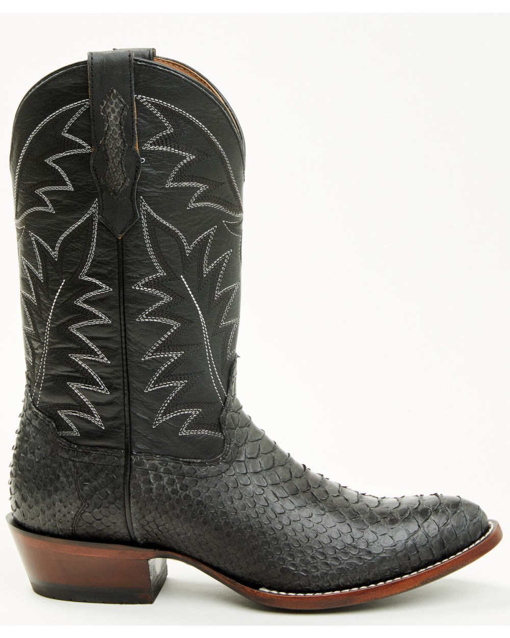 Cody James - Men's Exotic Python Western Boots - Round Toe | Grey