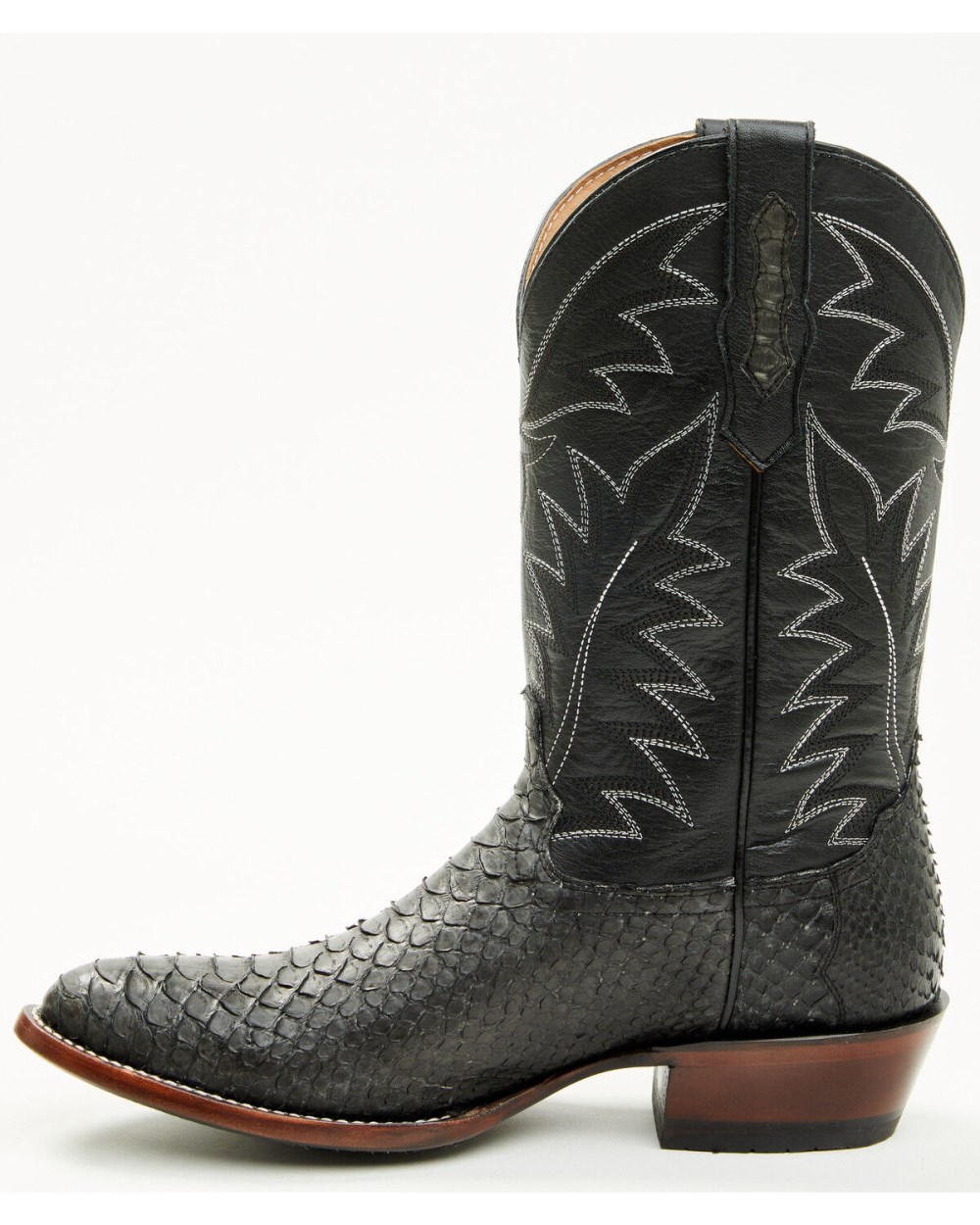 Cody James - Men's Exotic Python Western Boots - Round Toe | Grey