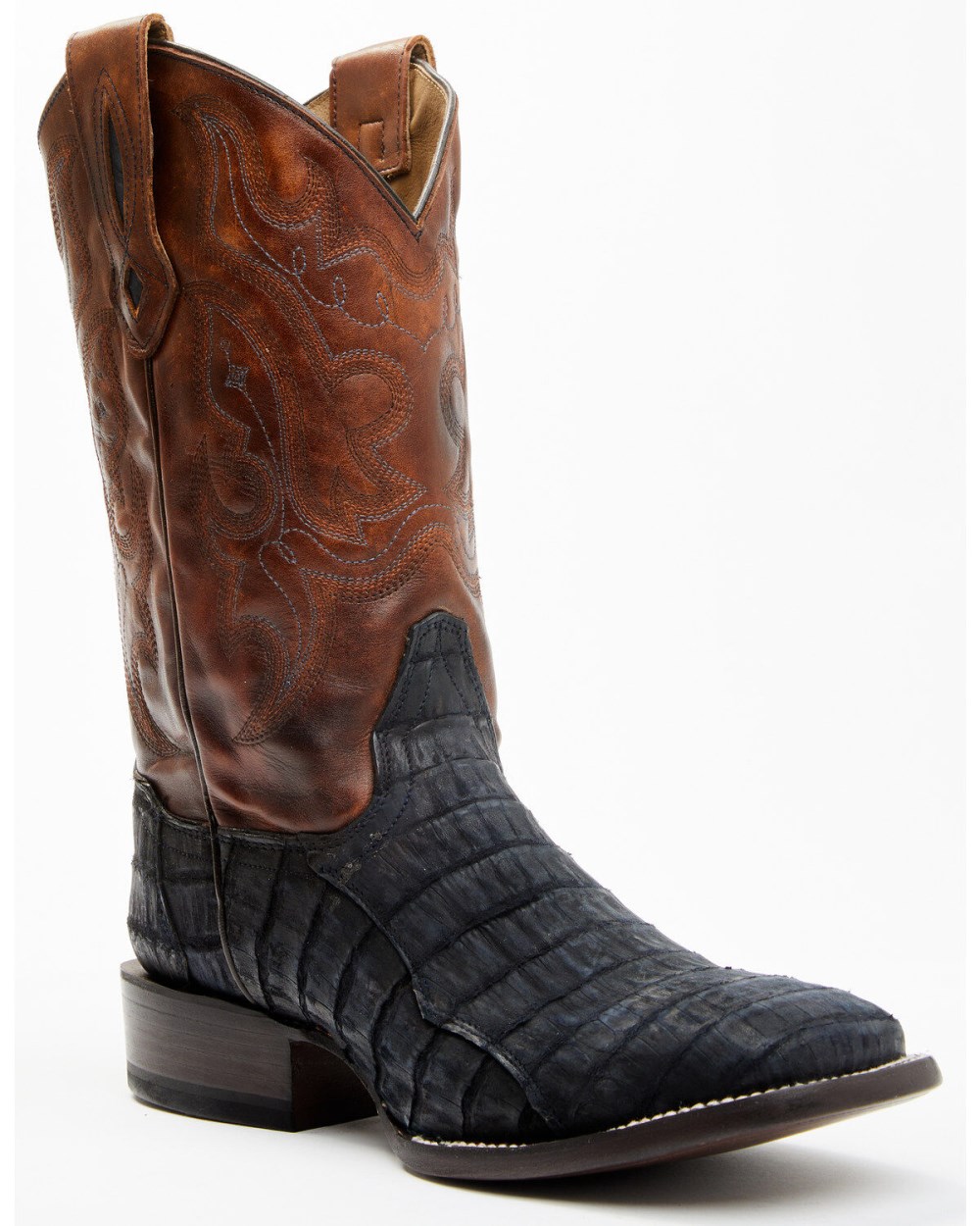 Cody James - Men's Exotic Caiman Western Boots - Broad Square Toe | Blue