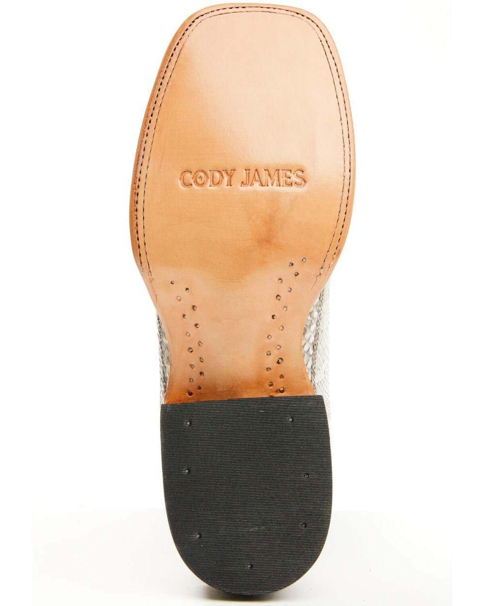 Cody James - Men's Exotic Water Snake Back Cut Western Boots - Broad Square Toe | Natural