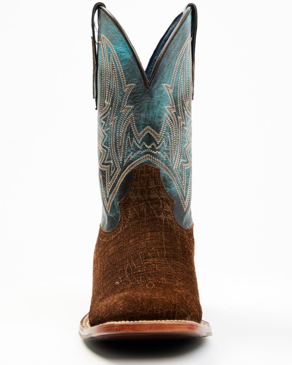 Cody James - Men's Blue Collection Western Performance Boots - Broad Square Toe | Brown/blue
