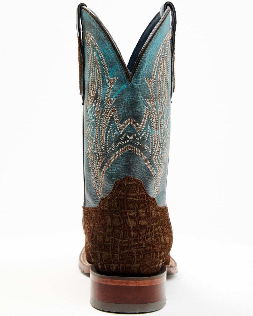 Cody James - Men's Blue Collection Western Performance Boots - Broad Square Toe | Brown/blue