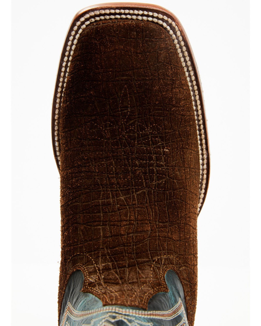 Cody James - Men's Blue Collection Western Performance Boots - Broad Square Toe | Brown/blue