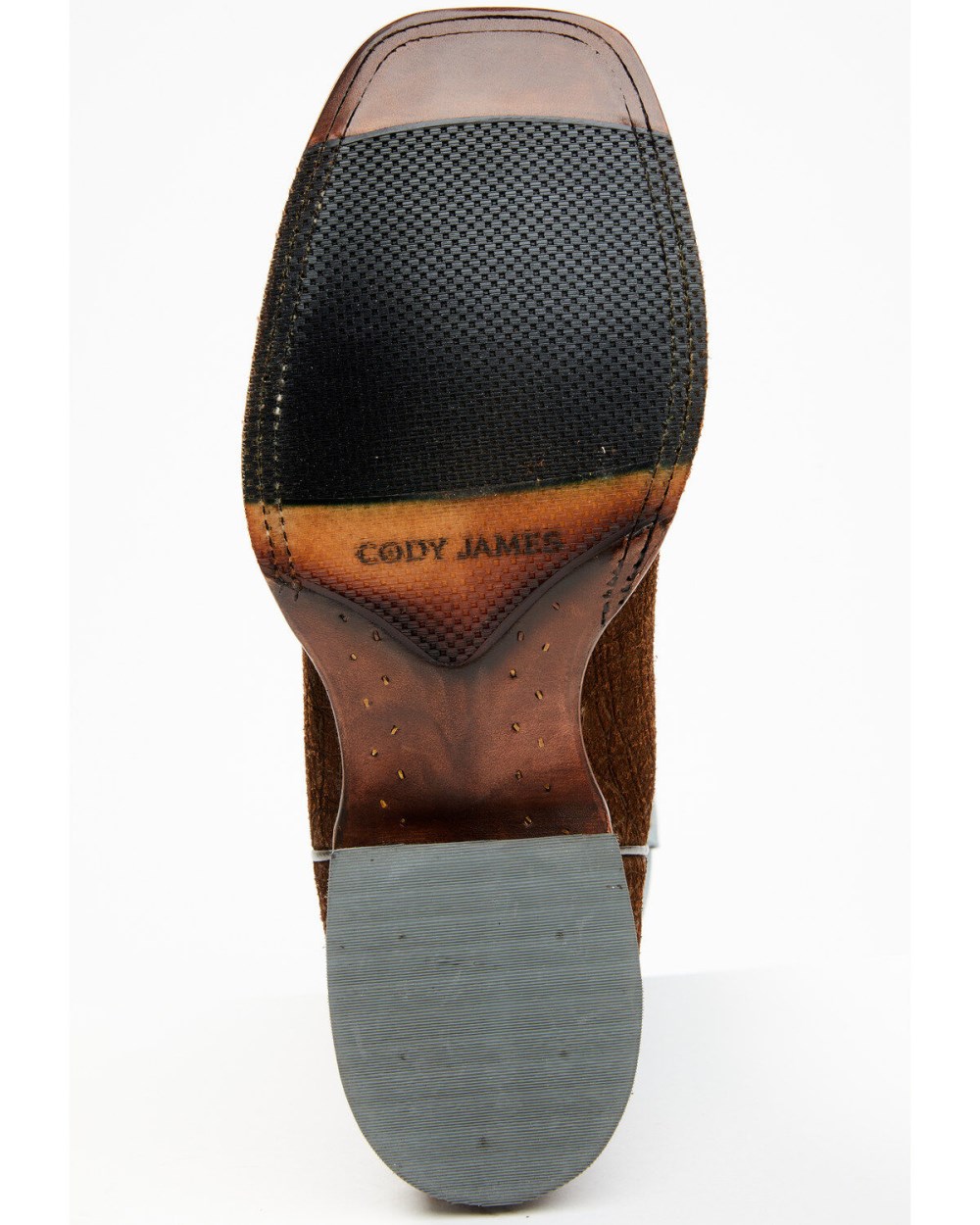 Cody James - Men's Blue Collection Western Performance Boots - Broad Square Toe | Brown/blue
