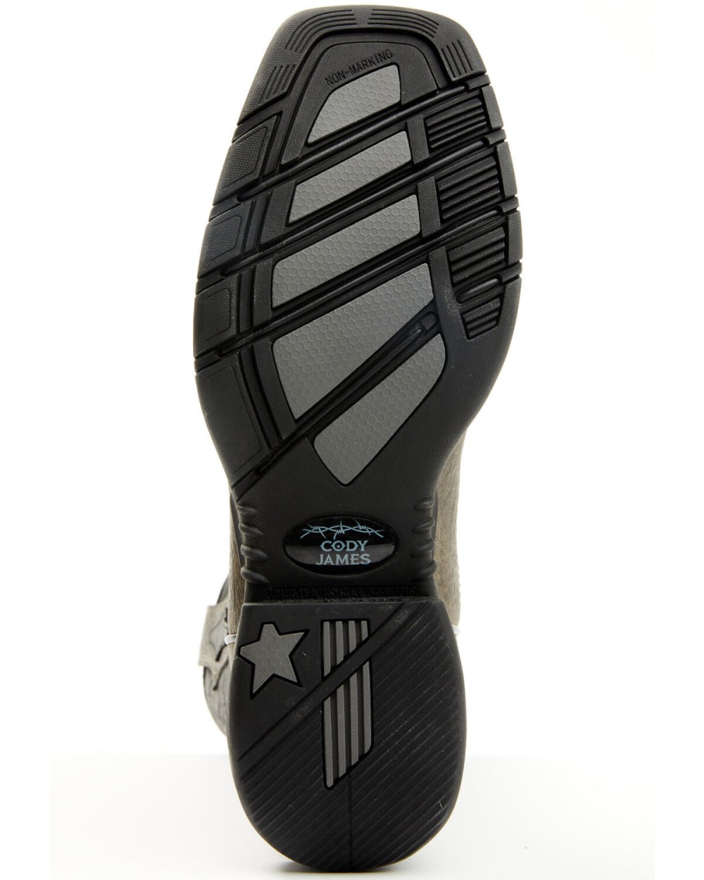 Cody James - Men's Summit Lite Performance Boots - Broad Square Toe | Grey