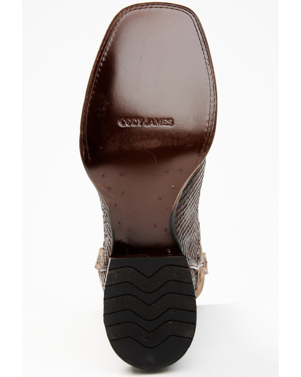 Cody James - Men's Exotic Snake Western Boots - Broad Square Toe | Chocolate